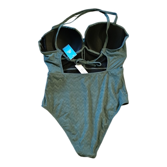 Cupshe. Women's. One Piece Swimsuit. Green. Size Large. NWT. - Picture 4 of 7